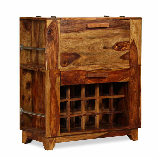 Armoire De Bar Bois Massif 85X40X95 Cm