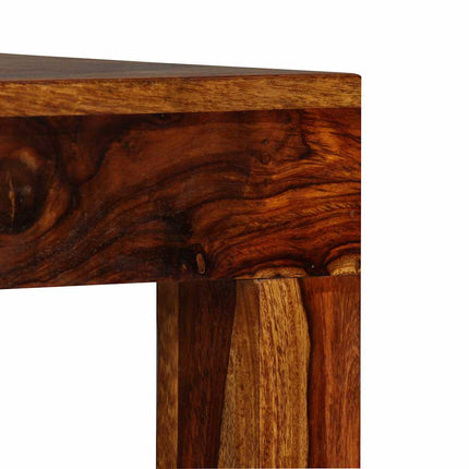 Table Console Bois Massif 120X35X75 Cm