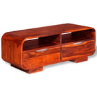 Table Basse Bois Massif 90X40X35 Cm