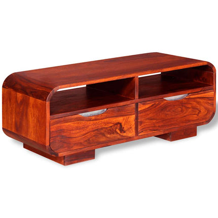 Table Basse Bois Massif 90X40X35 Cm