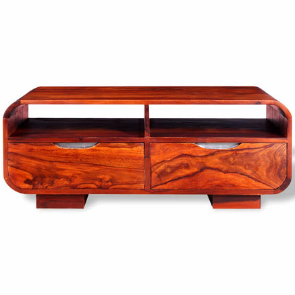 Table Basse Bois Massif 90X40X35 Cm