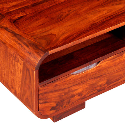 Table Basse Bois Massif 90X40X35 Cm