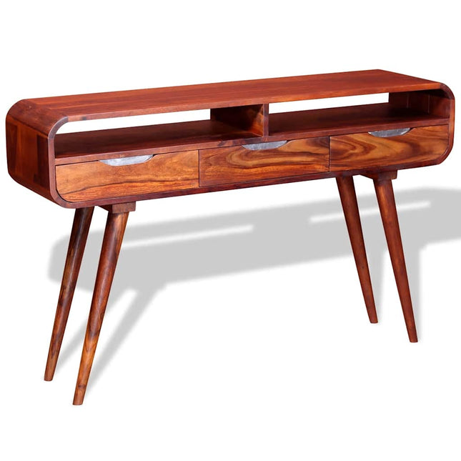 Table Console Bois Massif 120X30X75 Cm
