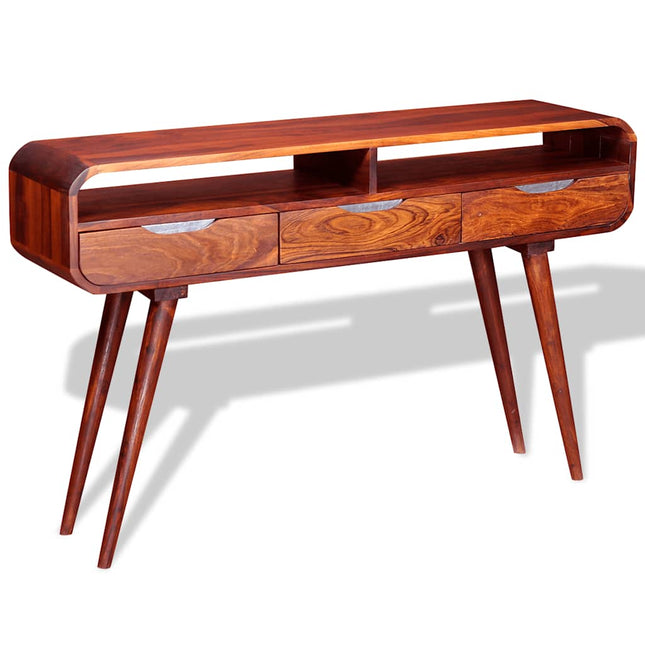 Table Console Bois Massif 120X30X75 Cm