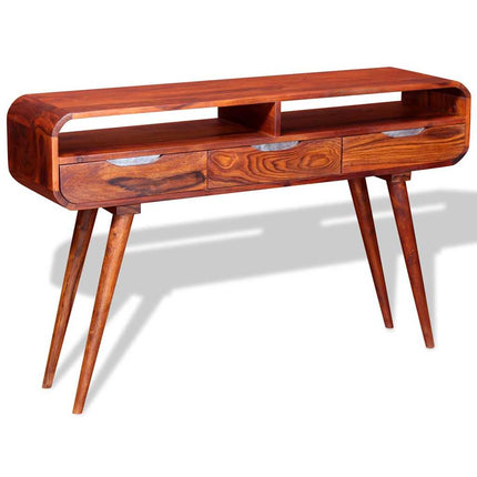 Table Console Bois Massif 120X30X75 Cm