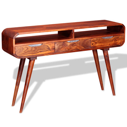 Table Console Bois Massif 120X30X75 Cm