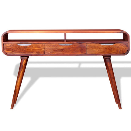 Table Console Bois Massif 120X30X75 Cm
