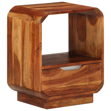 Table De Chevet Avec Tiroir Bois Massif 40X30X50 Cm