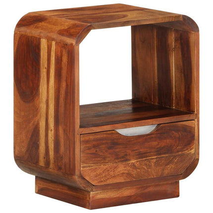 Table De Chevet Avec Tiroir Bois Massif 40X30X50 Cm