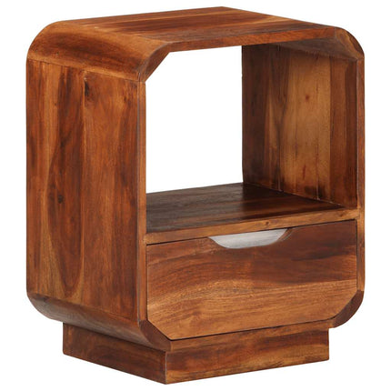 Table De Chevet Avec Tiroir Bois Massif 40X30X50 Cm