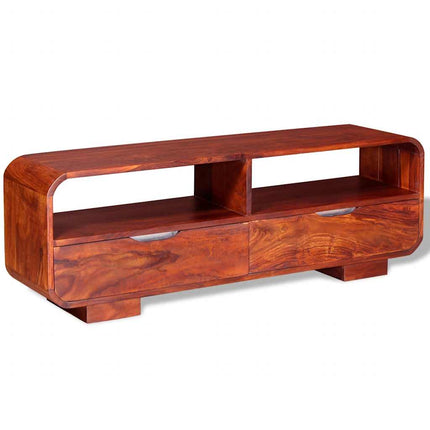Meuble Tv Bois Massif 116X30X40 Cm