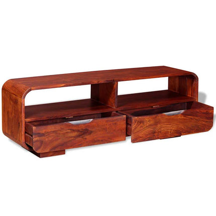 Meuble Tv Bois Massif 116X30X40 Cm