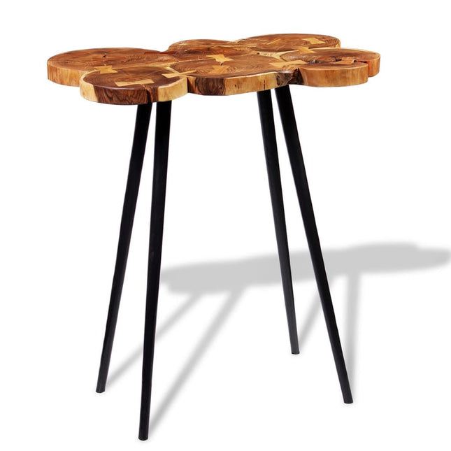 Table De Bar Bois D'acacia Massif 90X60X110 Cm