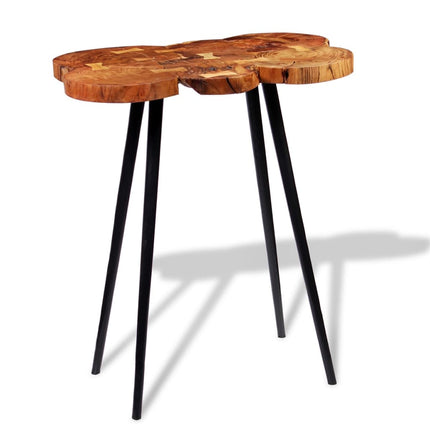 Table De Bar Bois D'acacia Massif 90X60X110 Cm