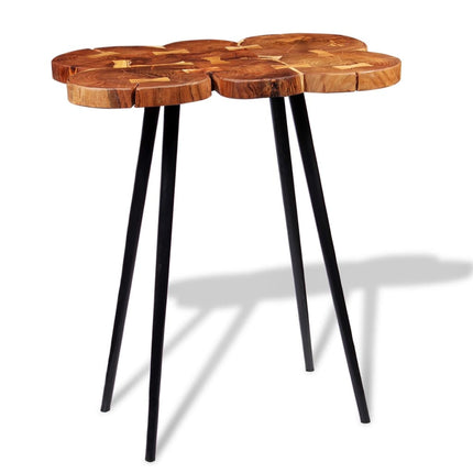 Table De Bar Bois D'acacia Massif 90X60X110 Cm