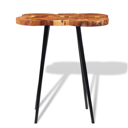 Table De Bar Bois D'acacia Massif 90X60X110 Cm