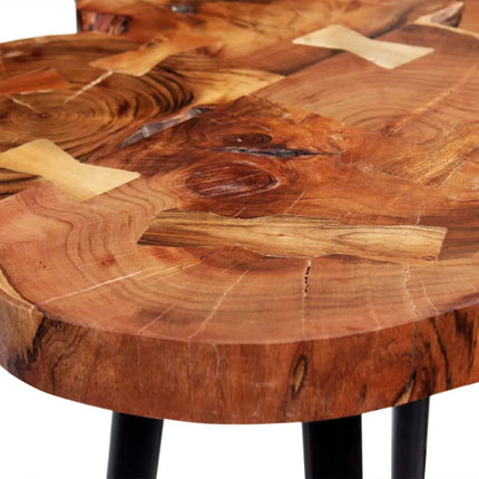 Table De Bar Bois D'acacia Massif 90X60X110 Cm