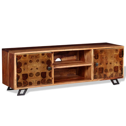 Meuble Tv Bois Massif 120X30X40 Cm