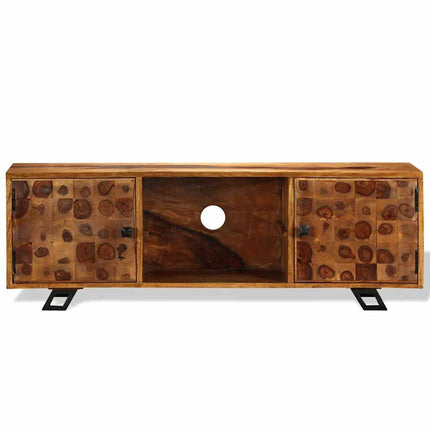 Meuble Tv Bois Massif 120X30X40 Cm