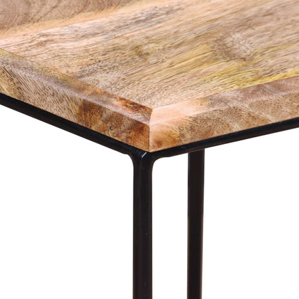 Table Basse Bois De Manguier Massif 56X48X40 Cm