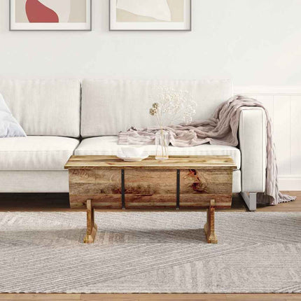 Table Basse Bois De Manguier Massif 88X50X40 Cm