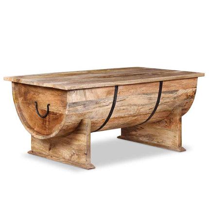Table Basse Bois De Manguier Massif 88X50X40 Cm