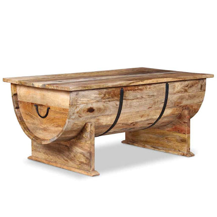 Table Basse Bois De Manguier Massif 88X50X40 Cm