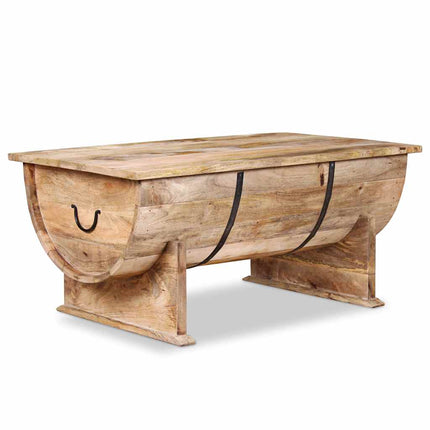 Table Basse Bois De Manguier Massif 88X50X40 Cm