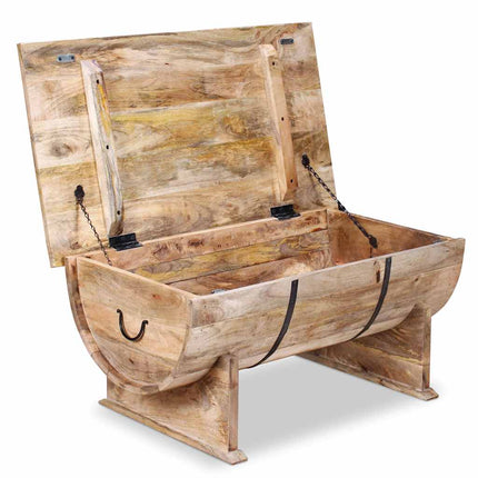 Table Basse Bois De Manguier Massif 88X50X40 Cm