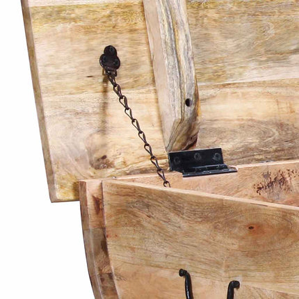 Table Basse Bois De Manguier Massif 88X50X40 Cm