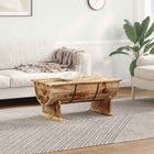 Table Basse Bois De Manguier Massif 88X50X40 Cm