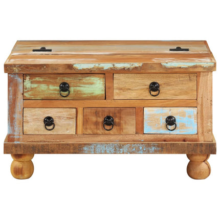 Table Basse Bois De Récupération 70 X 70 X 38 Cm