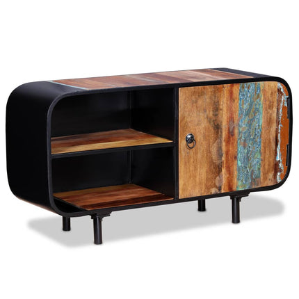 Meuble Tv Bois De Récupération 90X30X48 Cm