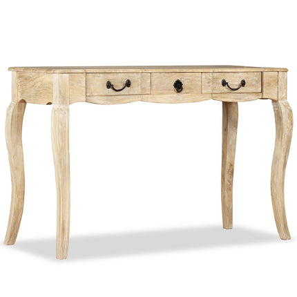 Table Console Bois De Manguier Massif 120 X 50 X 80 Cm