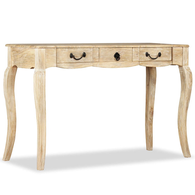 Table Console Bois De Manguier Massif 120 X 50 X 80 Cm