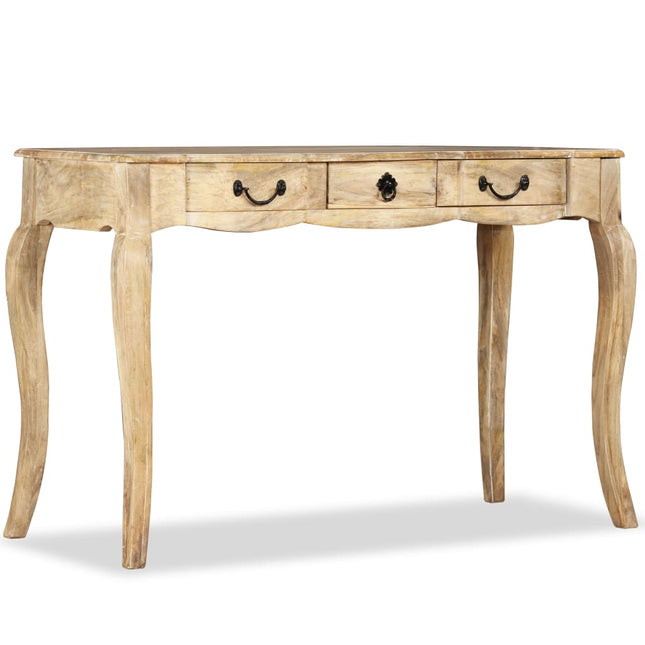 Table Console Bois De Manguier Massif 120 X 50 X 80 Cm