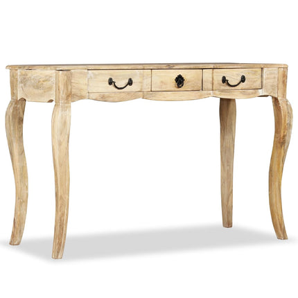 Table Console Bois De Manguier Massif 120 X 50 X 80 Cm