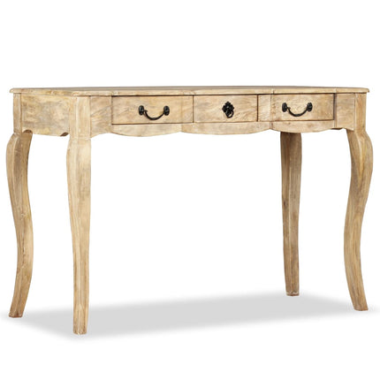 Table Console Bois De Manguier Massif 120 X 50 X 80 Cm