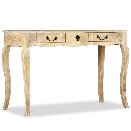 Table Console Bois De Manguier Massif 120 X 50 X 80 Cm