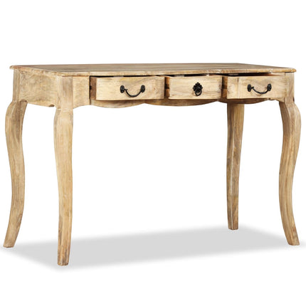 Table Console Bois De Manguier Massif 120 X 50 X 80 Cm