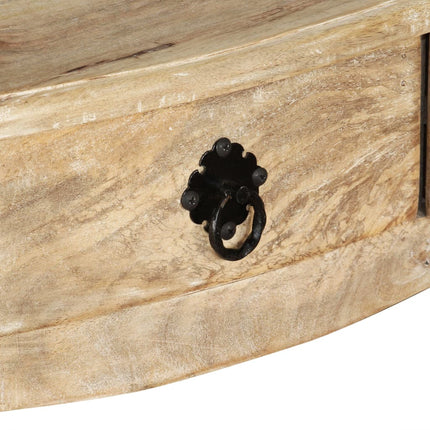 Table Console Bois De Manguier Massif 120 X 50 X 80 Cm