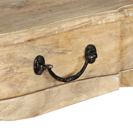 Table Console Bois De Manguier Massif 120 X 50 X 80 Cm