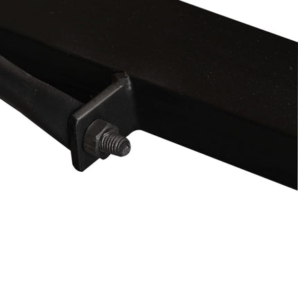 Table À Manger Bois De Manguier Brut 120 Cm Noir