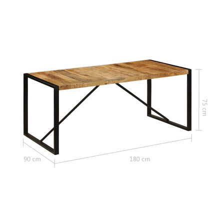 Table À Manger Bois De Manguier Brut