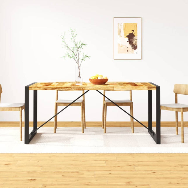 Table À Manger Bois De Manguier Brut