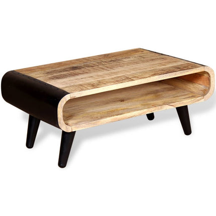 Table Basse Bois De Manguier Brut 90X55X39 Cm