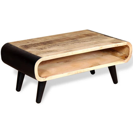 Table Basse Bois De Manguier Brut 90X55X39 Cm
