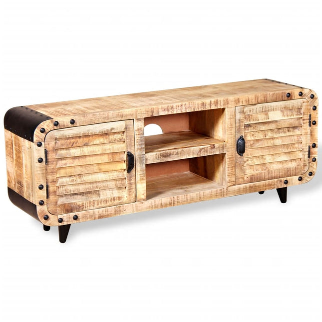 Meuble Tv Bois De Manguier Massif 120X30X50 Cm