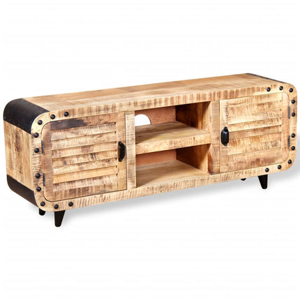 Meuble Tv Bois De Manguier Massif 120X30X50 Cm