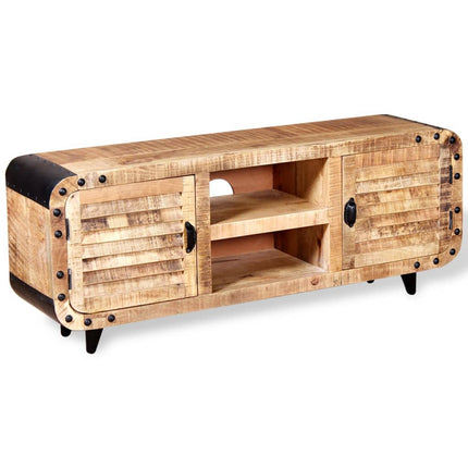 Meuble Tv Bois De Manguier Massif 120X30X50 Cm